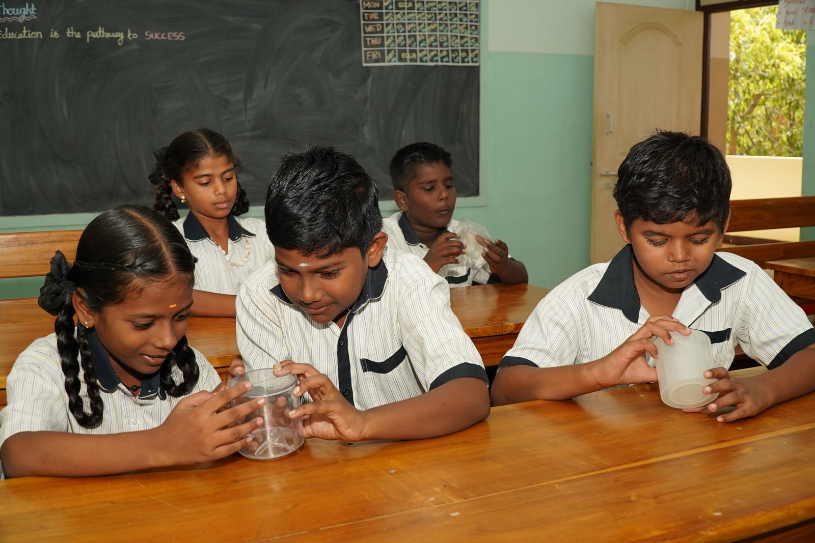 Students learning together